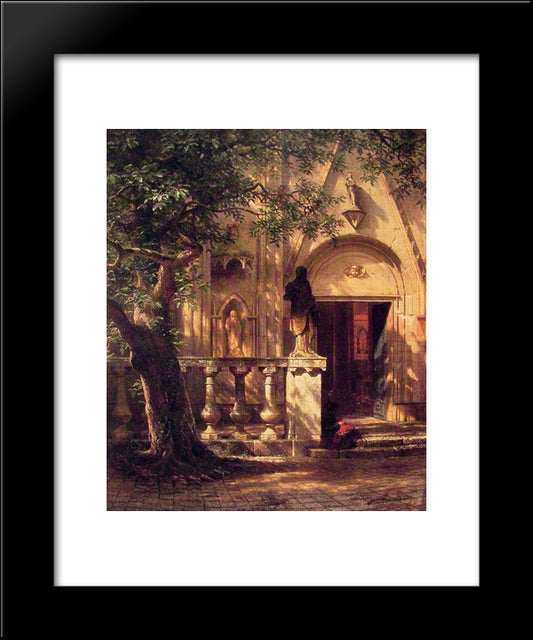 Sunlight And Shadow 20x24 Black Modern Wood Framed Art Print Poster by Bierstadt, Albert