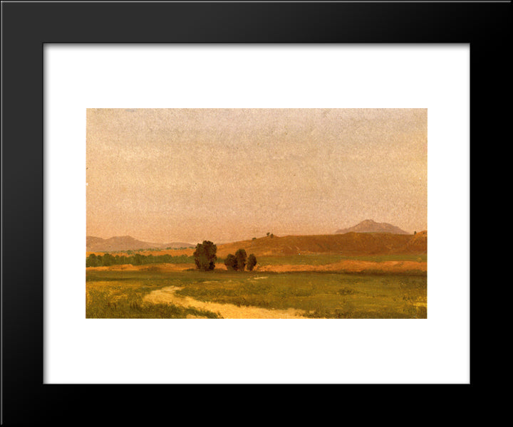 Nebraska, On The Plain 20x24 Black Modern Wood Framed Art Print Poster by Bierstadt, Albert