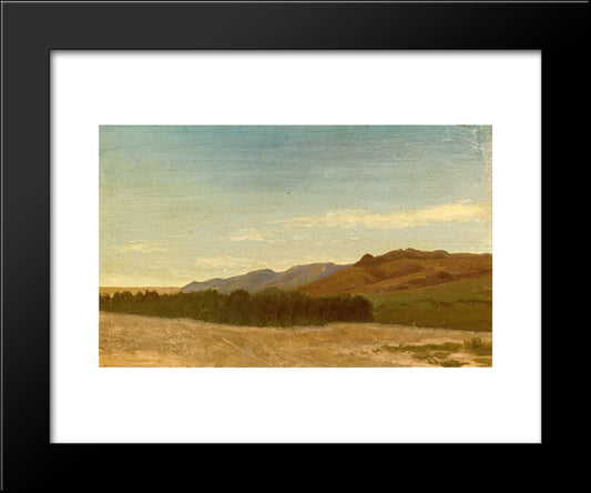 The Plains Near Fort Laramie 20x24 Black Modern Wood Framed Art Print Poster by Bierstadt, Albert