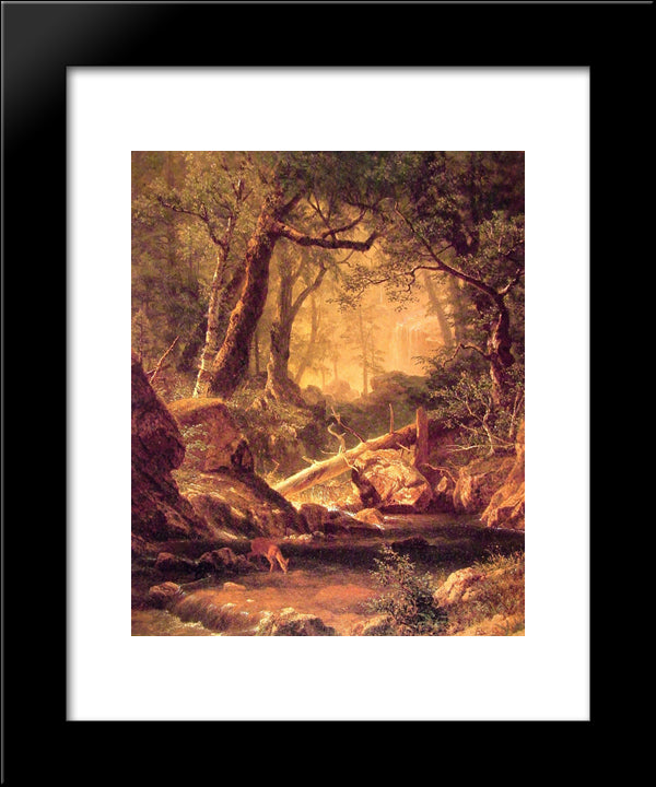White Mountains, New Hampshire 20x24 Black Modern Wood Framed Art Print Poster by Bierstadt, Albert
