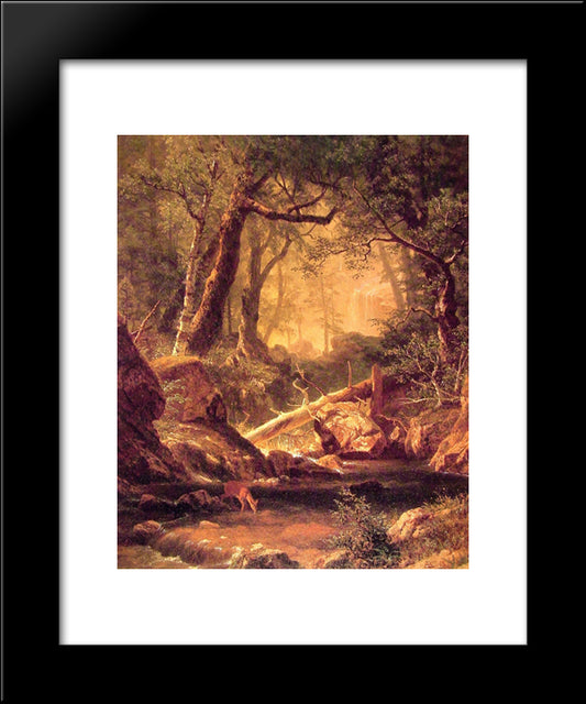 White Mountains, New Hampshire 20x24 Black Modern Wood Framed Art Print Poster by Bierstadt, Albert