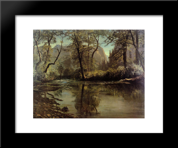 Yosemite Valley, California 20x24 Black Modern Wood Framed Art Print Poster by Bierstadt, Albert