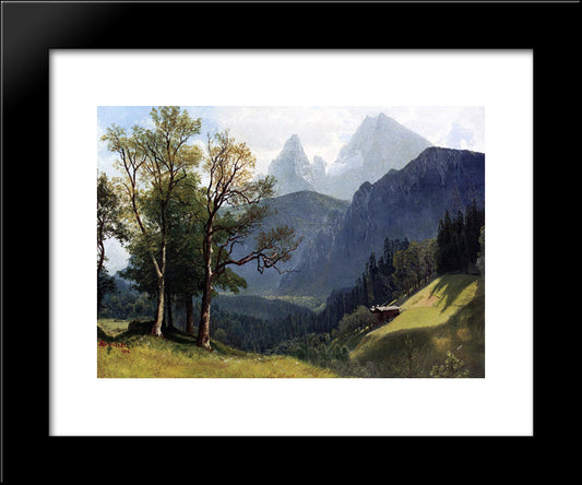 Tyrolean Landscape 20x24 Black Modern Wood Framed Art Print Poster by Bierstadt, Albert