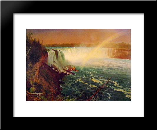 Niagara 20x24 Black Modern Wood Framed Art Print Poster by Bierstadt, Albert