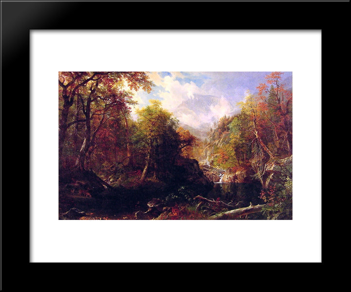 The Emerald Pool 20x24 Black Modern Wood Framed Art Print Poster by Bierstadt, Albert