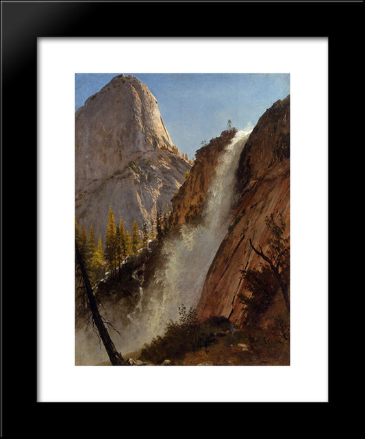 Liberty Cam, Yosemite 20x24 Black Modern Wood Framed Art Print Poster by Bierstadt, Albert