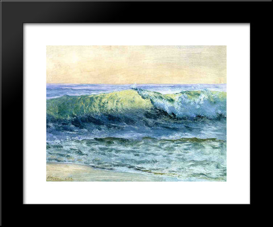 The Wave 20x24 Black Modern Wood Framed Art Print Poster by Bierstadt, Albert