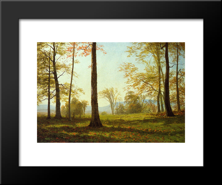 In The Yosemite Valley 20x24 Black Modern Wood Framed Art Print Poster by Bierstadt, Albert