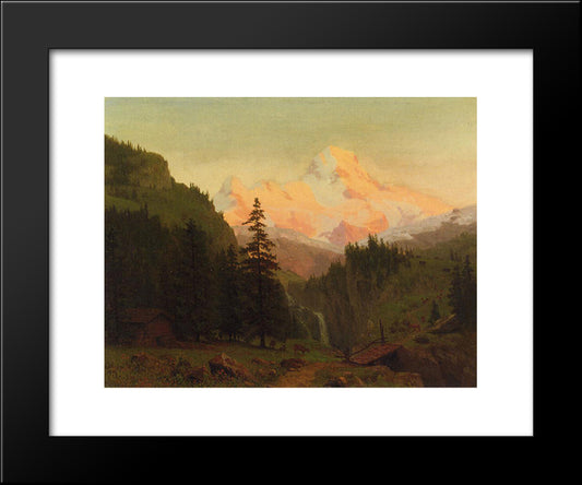 Landscape 20x24 Black Modern Wood Framed Art Print Poster by Bierstadt, Albert