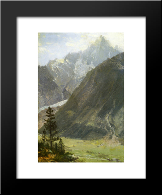 Mountain Landscape 20x24 Black Modern Wood Framed Art Print Poster by Bierstadt, Albert