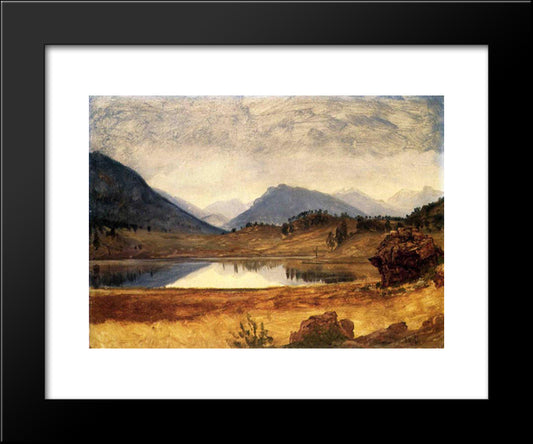 Wind River Country 20x24 Black Modern Wood Framed Art Print Poster by Bierstadt, Albert