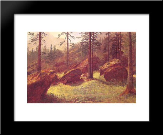 Wooded Landscape 20x24 Black Modern Wood Framed Art Print Poster by Bierstadt, Albert