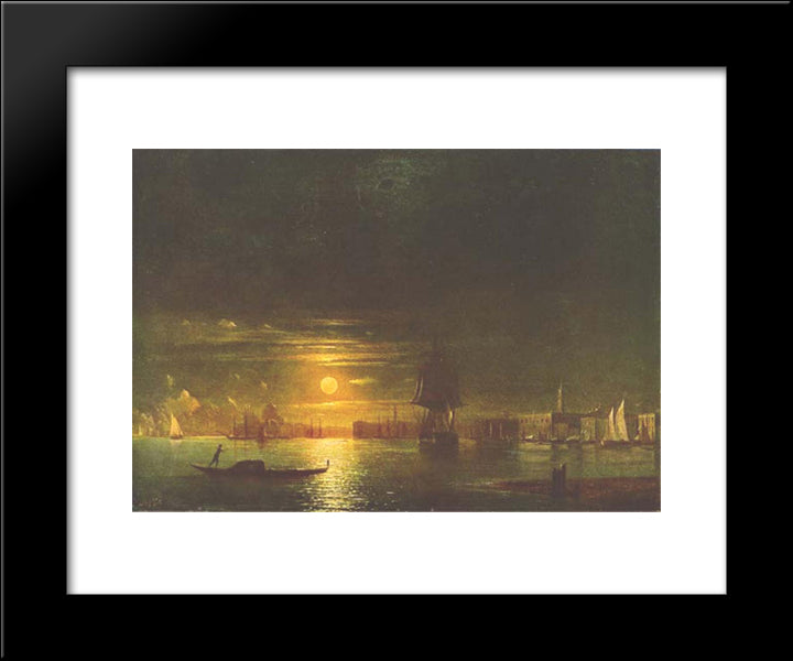 Venice 20x24 Black Modern Wood Framed Art Print Poster by Aivazovsky, Ivan