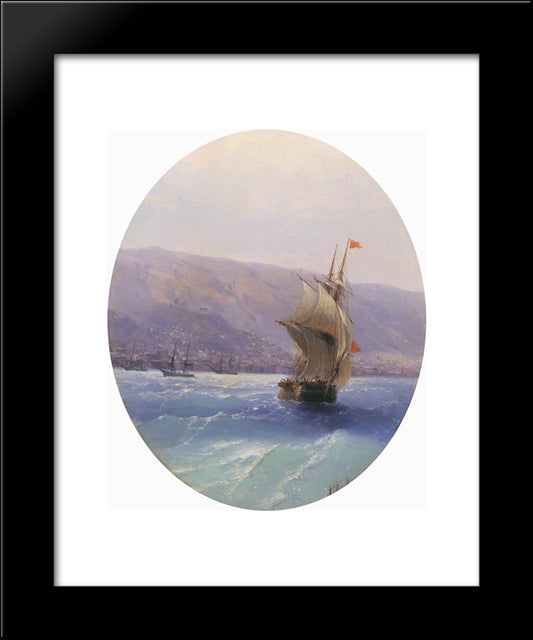 View Of Crimea 20x24 Black Modern Wood Framed Art Print Poster by Aivazovsky, Ivan