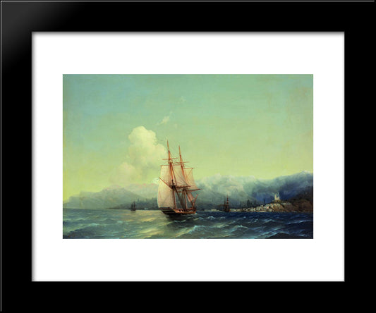 Crimea 20x24 Black Modern Wood Framed Art Print Poster by Aivazovsky, Ivan