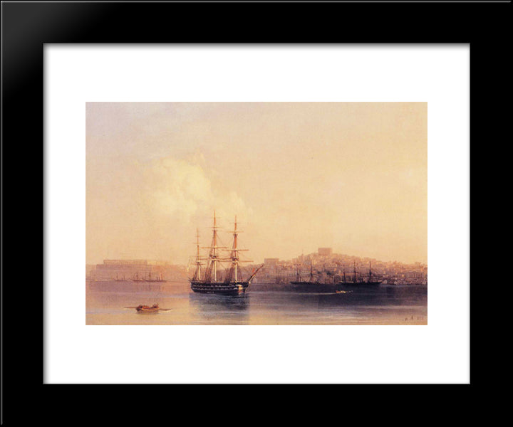 Sevastopol 20x24 Black Modern Wood Framed Art Print Poster by Aivazovsky, Ivan