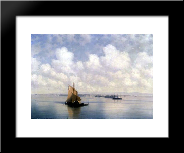 Seascape 20x24 Black Modern Wood Framed Art Print Poster by Aivazovsky, Ivan