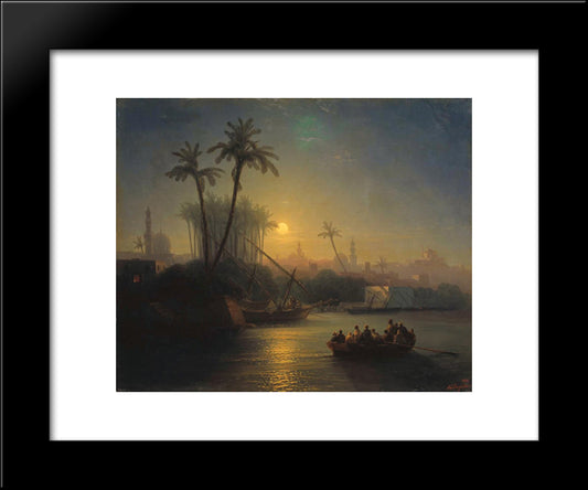 Golden Horn 20x24 Black Modern Wood Framed Art Print Poster by Aivazovsky, Ivan