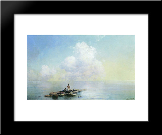 Morning After The Storm 20x24 Black Modern Wood Framed Art Print Poster by Aivazovsky, Ivan