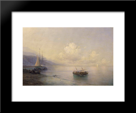 Seascape 20x24 Black Modern Wood Framed Art Print Poster by Aivazovsky, Ivan