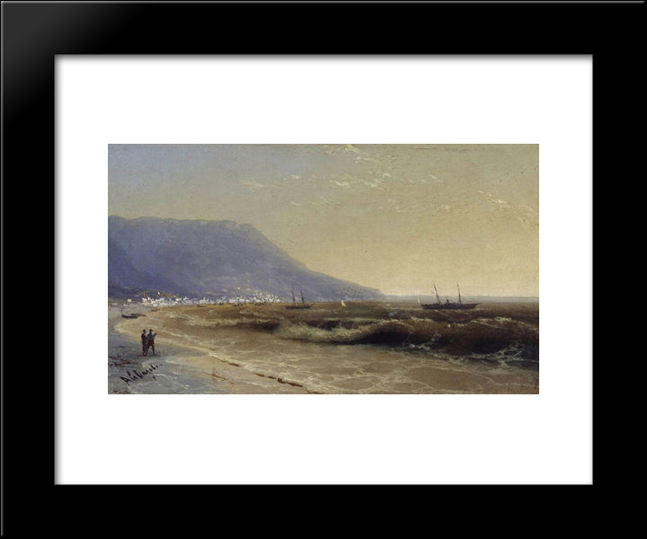 Sea 20x24 Black Modern Wood Framed Art Print Poster by Aivazovsky, Ivan