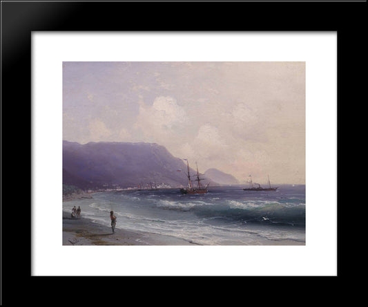 Seascape 20x24 Black Modern Wood Framed Art Print Poster by Aivazovsky, Ivan