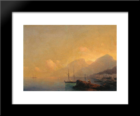 Seascape 20x24 Black Modern Wood Framed Art Print Poster by Aivazovsky, Ivan