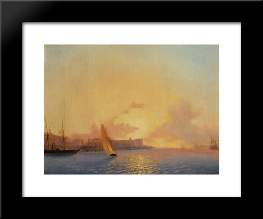 Sevastopol 20x24 Black Modern Wood Framed Art Print Poster by Aivazovsky, Ivan