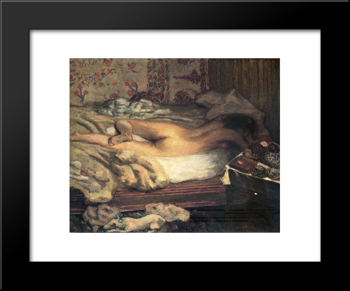 Siesta 20x24 Black Modern Wood Framed Art Print Poster by Bonnard, Pierre