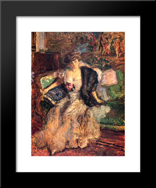 Misia 20x24 Black Modern Wood Framed Art Print Poster by Bonnard, Pierre