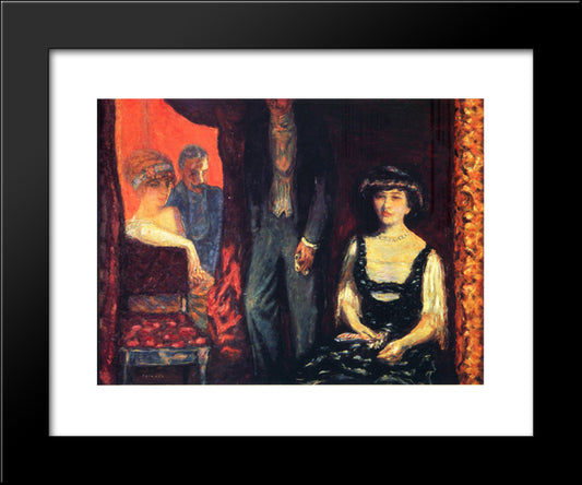 The Lodge 20x24 Black Modern Wood Framed Art Print Poster by Bonnard, Pierre