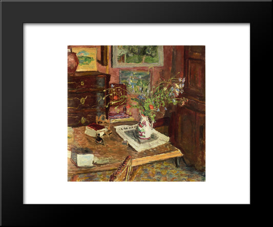 Norman Earthenware (Also Known As A Pot From Rouen) 20x24 Black Modern Wood Framed Art Print Poster by Bonnard, Pierre