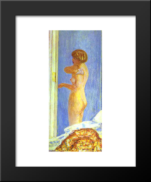 Nude With Covered Legs 20x24 Black Modern Wood Framed Art Print Poster by Bonnard, Pierre