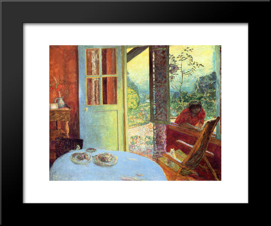 The Dining Room In The Country 20x24 Black Modern Wood Framed Art Print Poster by Bonnard, Pierre