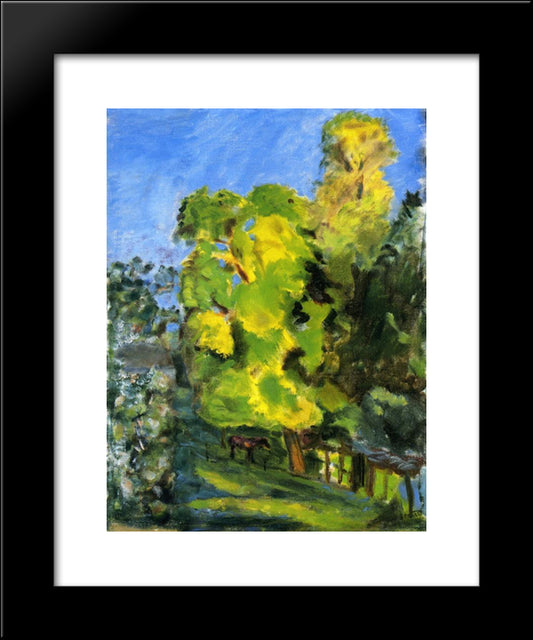 The Pony 20x24 Black Modern Wood Framed Art Print Poster by Bonnard, Pierre