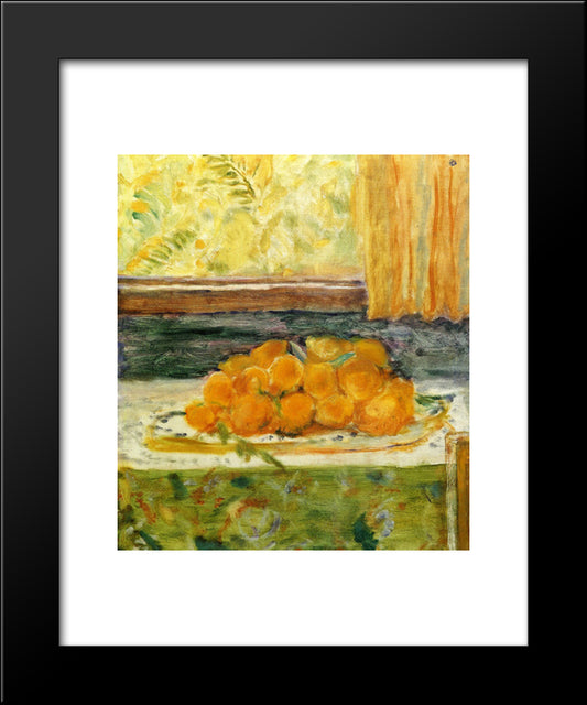 Still Life With Lemons 20x24 Black Modern Wood Framed Art Print Poster by Bonnard, Pierre