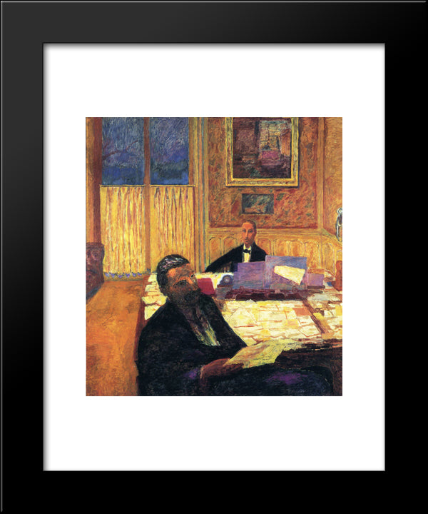 Joseph Bernheim Jeune And Gaston Bernheim De Villers 20x24 Black Modern Wood Framed Art Print Poster by Bonnard, Pierre