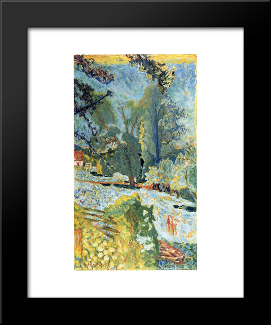 Landscape In Normady 20x24 Black Modern Wood Framed Art Print Poster by Bonnard, Pierre