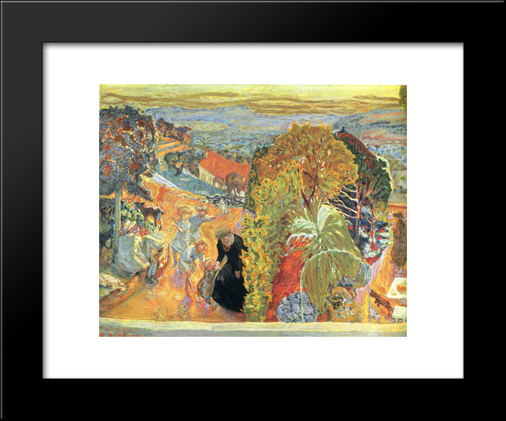 In Summer 20x24 Black Modern Wood Framed Art Print Poster by Bonnard, Pierre