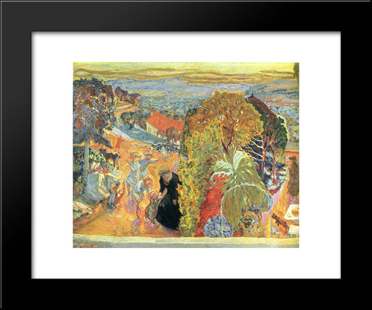 In Summer 20x24 Black Modern Wood Framed Art Print Poster by Bonnard, Pierre