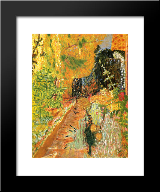 The Garden 20x24 Black Modern Wood Framed Art Print Poster by Bonnard, Pierre