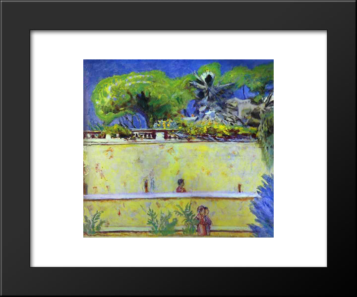 The Terraces 20x24 Black Modern Wood Framed Art Print Poster by Bonnard, Pierre