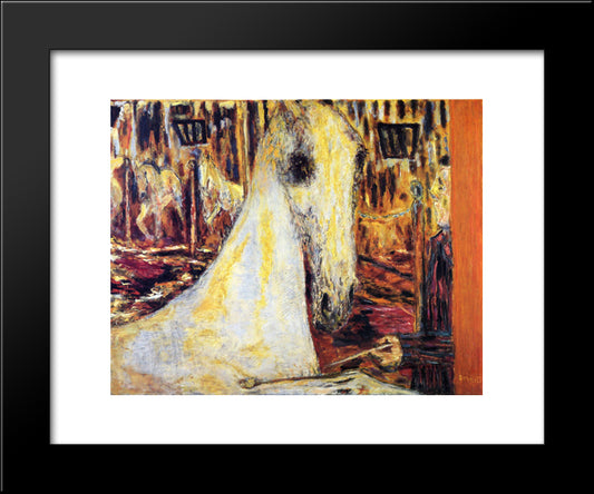 The Circus Horse 20x24 Black Modern Wood Framed Art Print Poster by Bonnard, Pierre