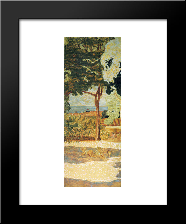 The Mediterranean (Centre Of Triptych) 20x24 Black Modern Wood Framed Art Print Poster by Bonnard, Pierre