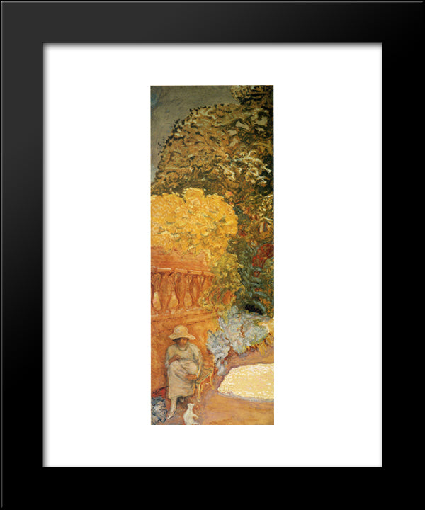 The Mediterranean. Triptych 20x24 Black Modern Wood Framed Art Print Poster by Bonnard, Pierre