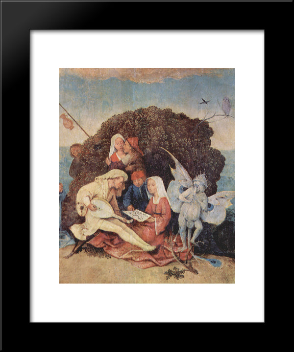 Haywain (Detail) 20x24 Black Modern Wood Framed Art Print Poster by Bosch, Hieronymus
