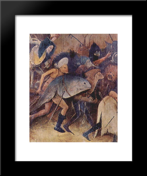 Haywain (Detail) 20x24 Black Modern Wood Framed Art Print Poster by Bosch, Hieronymus