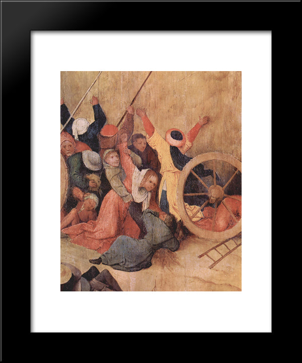 Haywain (Detail) 20x24 Black Modern Wood Framed Art Print Poster by Bosch, Hieronymus