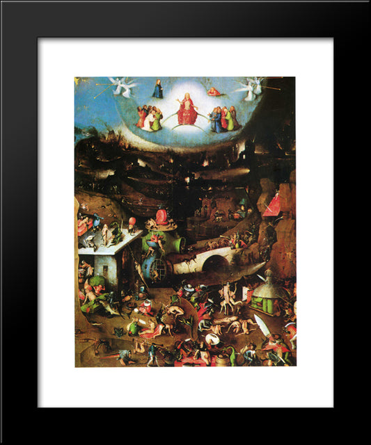 The Last Judgement (Detail) 20x24 Black Modern Wood Framed Art Print Poster by Bosch, Hieronymus