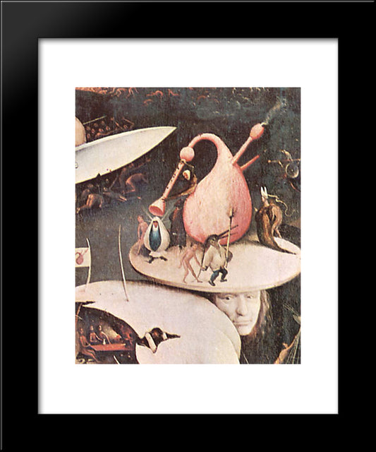 The Garden Of Earthly Delights (Detail) 20x24 Black Modern Wood Framed Art Print Poster by Bosch, Hieronymus